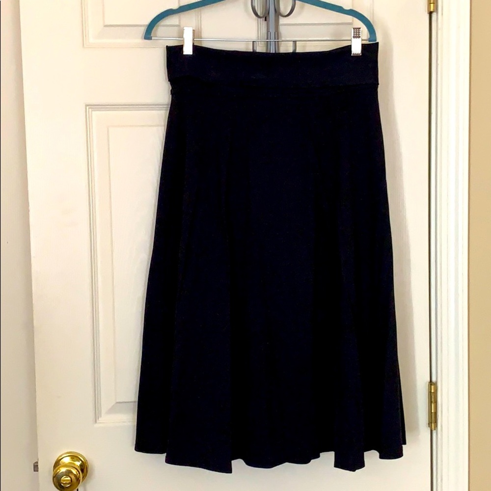 Black Patagonia jersey knit skirt
